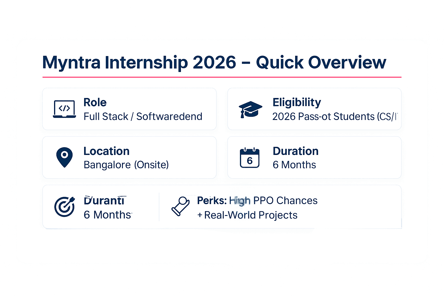 Myntra Software Development Internship 2026 